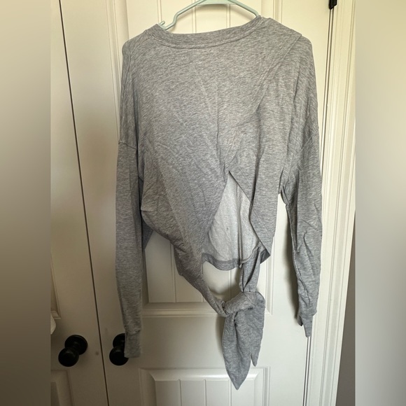 Athleta gray sweatshirt with split back - Picture 3 of 3